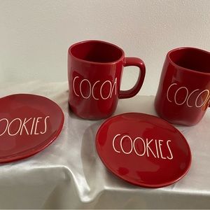 NWT Two Rae Dunn Cocoa and Cookies Sets